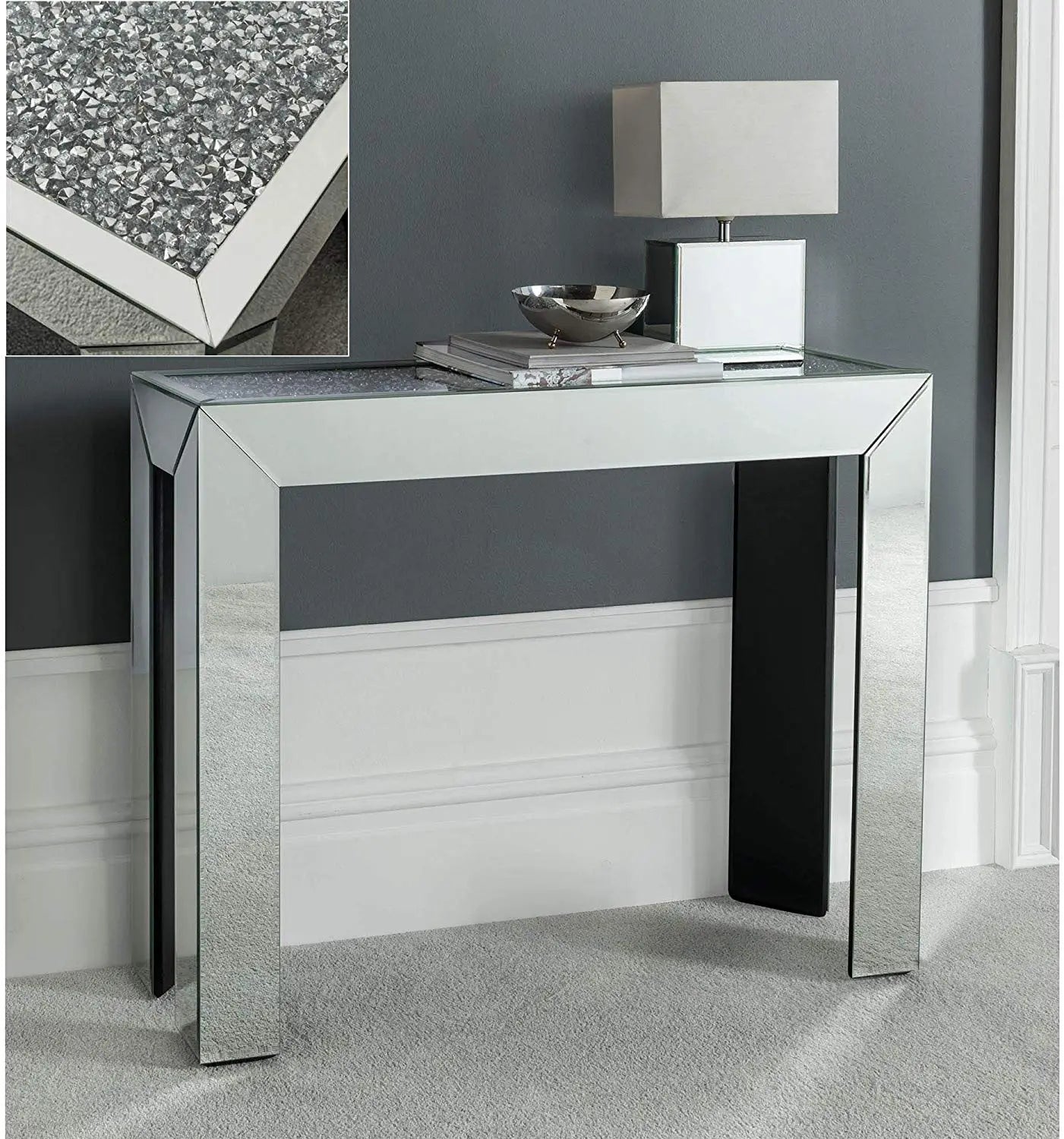 Mirrored Console Table VDMF-421 Venetian Design 100% Heart Made Products
