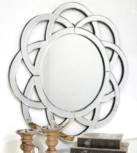 Semi Circle Pattern Wall Mirror VDR-350 Venetian Design