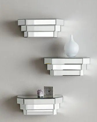 Mirrored Step Shelves Set of 3 VDSS-01 Venetian Design