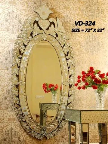 Long Oval Venetian Mirror VD-324 Venetian Design