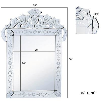 Classic Venetian Mirror Venetian Design 100% Heart Made Products