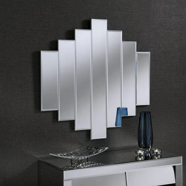 Modern Art Deco Inspired Wall Mirror ADWM-08 Venetian Design (The boutique factory) 100% Heart Made Products