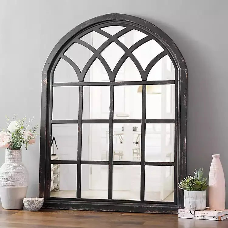 Sadie Black Arch Wall Mirror Venetian Design (The boutique factory) 100% Heart Made Products