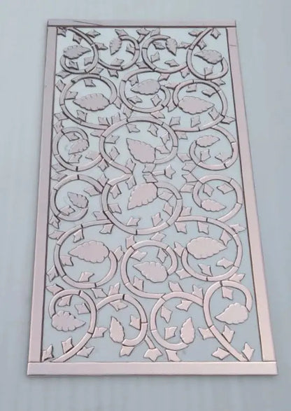 Rose Gold Mirrored Wall Panel Venetian Design (The boutique factory) 100% Heart Made Products