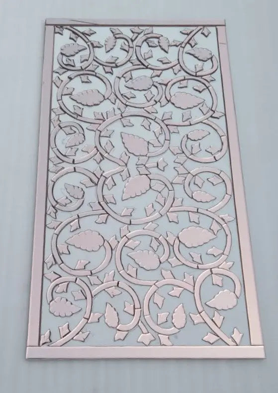 Rose Gold Mirror Wall Art Panel