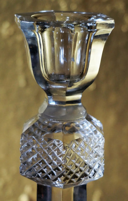 Glass Candle Stand Venetian Design
