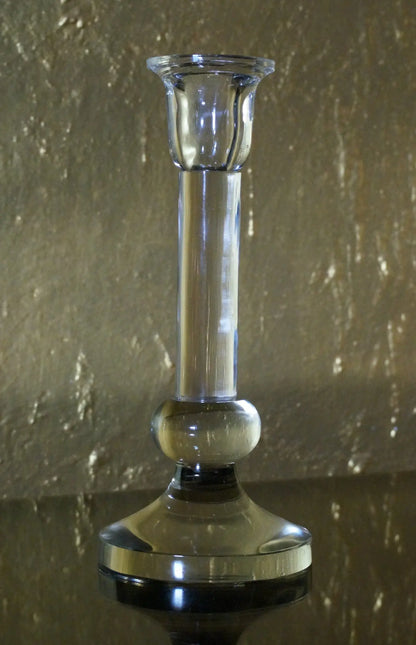 Glass Candle Stand, Set of 2 Venetian Design