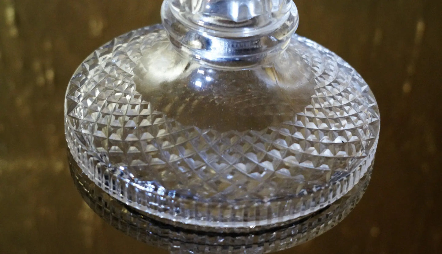 Glass Candle Stand, Set of 2 Venetian Design