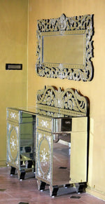 Suave Mirrored Grand Cabinet, 2 Drawer VDMF403