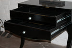 Black Mirrored Chest, 2 Drawer VDMF401 Venetian Design