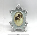 Ivory Pastel Blue Photo Frame Set