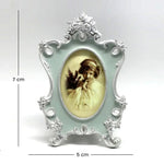 Ivory Pastel Blue Photo Frame Set