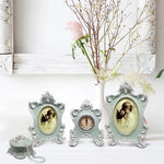 Ivory Pastel Blue Photo Frame Set