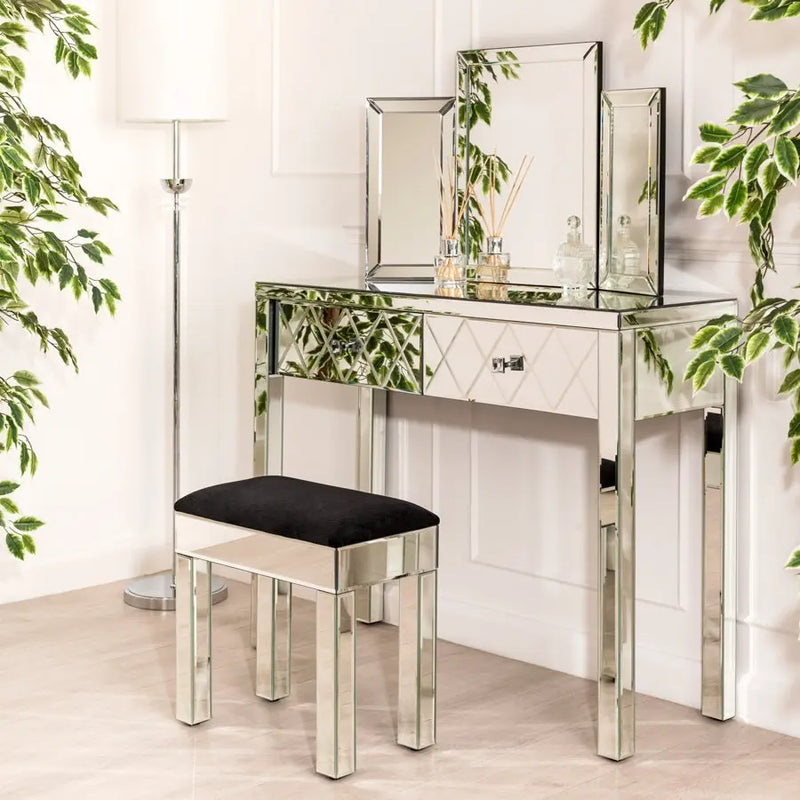 Mirrored Dressing Table VDMF507 Venetian Design 100% Heart Made Products
