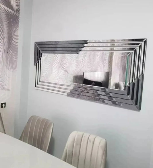 Multilayer Border 3D Rectangular Modern Mirror VDR-678 Venetian Design