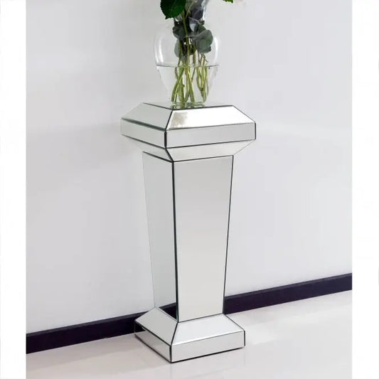Mirrored Pedestal Stand VDMF-411 Venetian Design 100% Heart Made Products