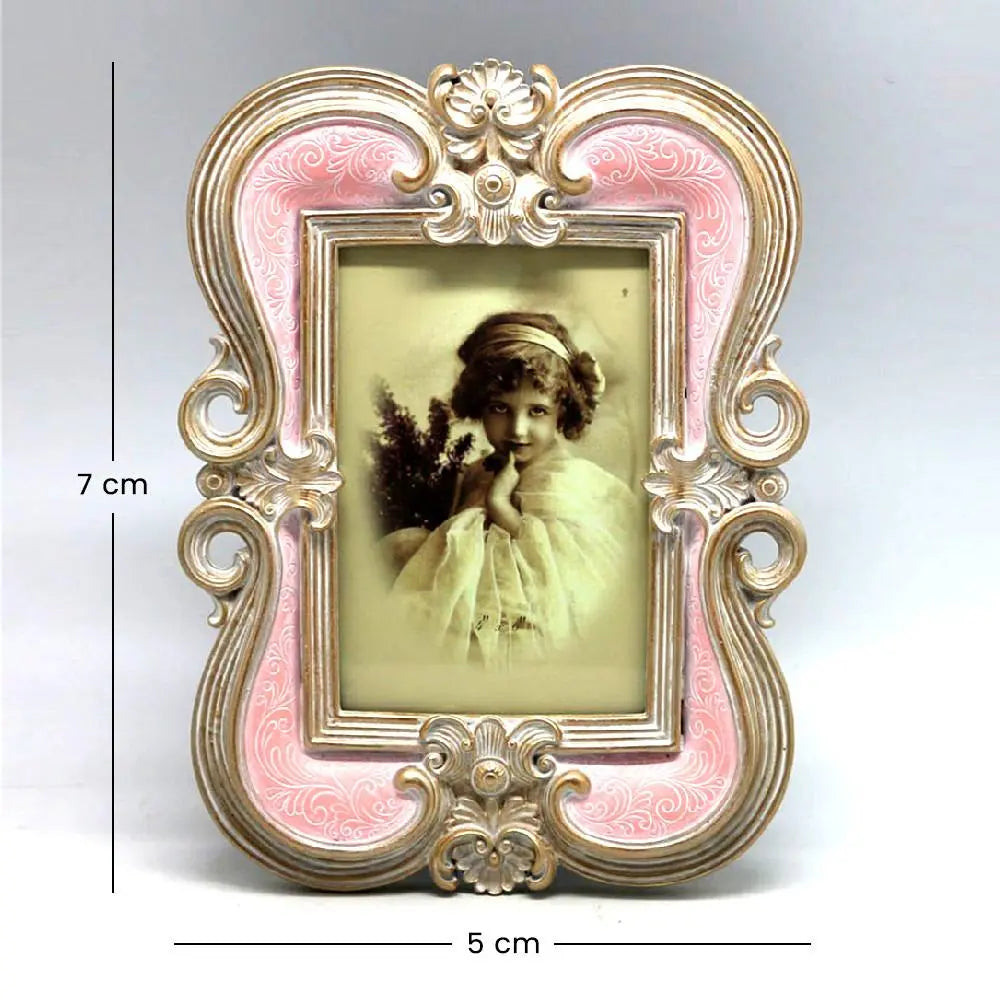 Pastel Pink Photo Frame Set Venetian Design 100% Heart Made Products