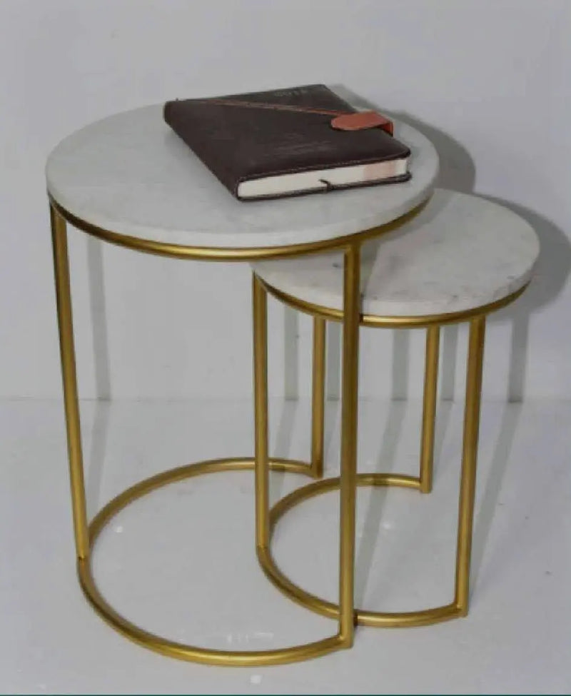 Side Tables Set of 2 Venetian Design (The boutique factory) 100% Heart Made Products