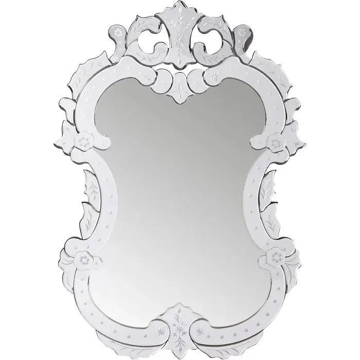 Floral Vertical Venetian Accent Mirror (VD-804) - A Unique and Artistic Touch to Your Wall Decor Venetian Design 100% Heart Made Products