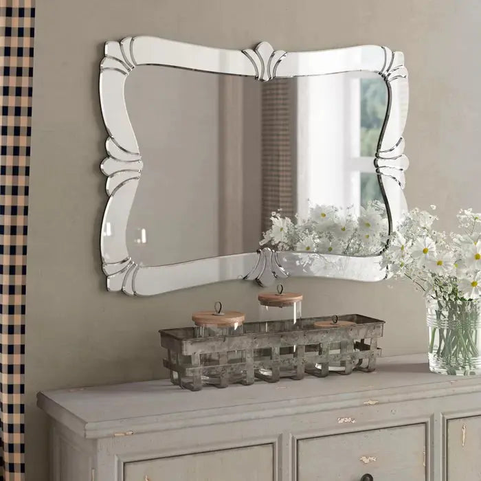 Rectangular Horizontal Venetian Mirror 