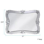 Rectangular Horizontal Venetian Mirror 