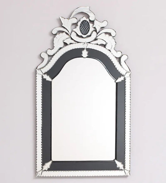 Atlanta Wall Mirror VDBL-09 36 X 24 Inches Golden Colour Venetian Design