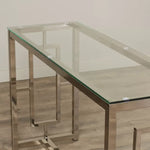 Mirrored Console With Steel Legs, VDHZ1015