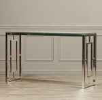 Mirrored Console With Steel Legs, VDHZ1015