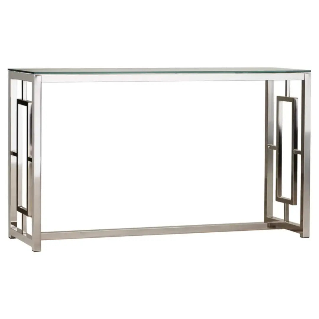 Mirrored Console With Steel Legs, VDHZ1015
