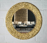 Gold Round Mosaic Mirror VDM-15 Venetian Design
