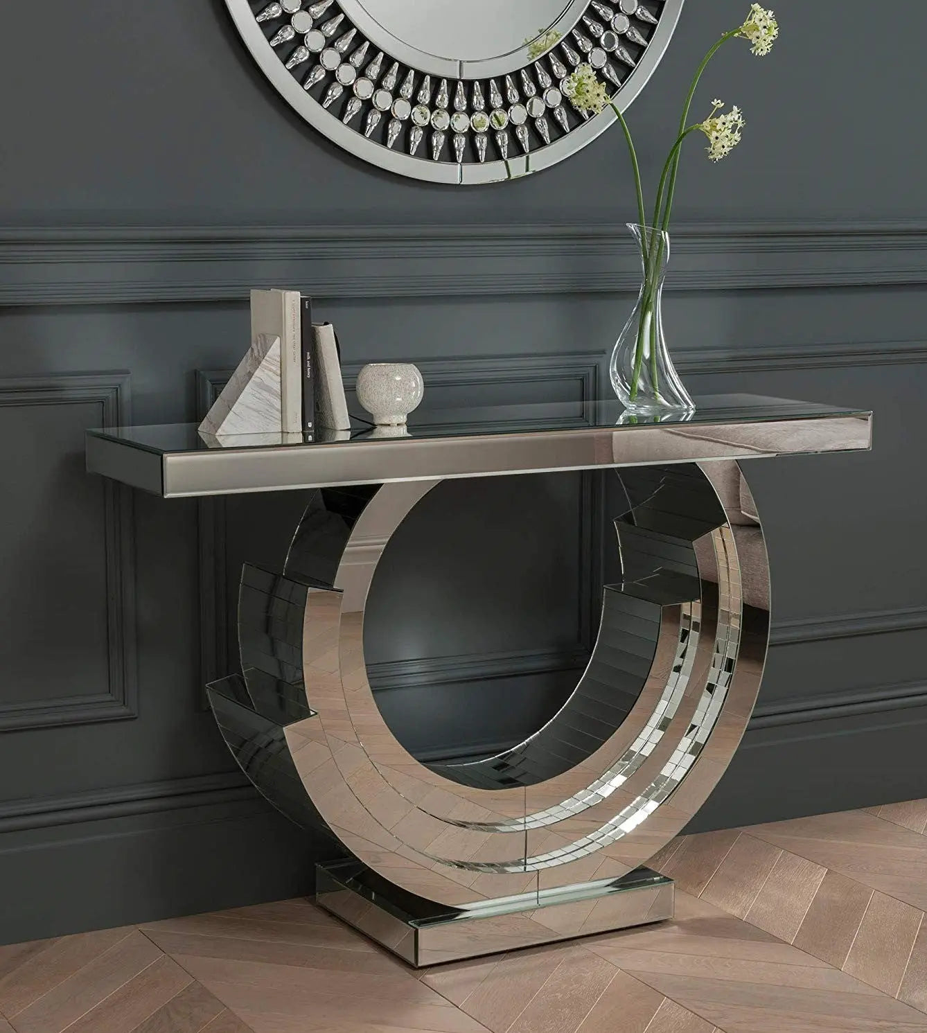 Eclipse Mirrored Console Table VDMF-531 - Venetian Design - Shop ...