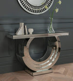 Eclipse Mirrored Console Table VDMF-531 Venetian Design 100% Heart Made Products