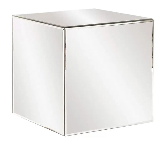 Mirrored Cube Side Table VDMF536 Venetian Design 100% Heart Made Products