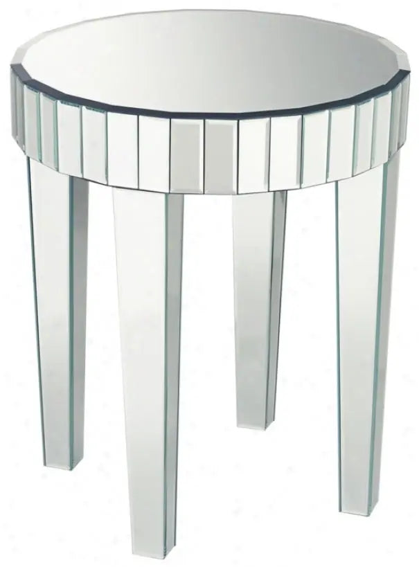Round Mirrored Side Table VDMF541