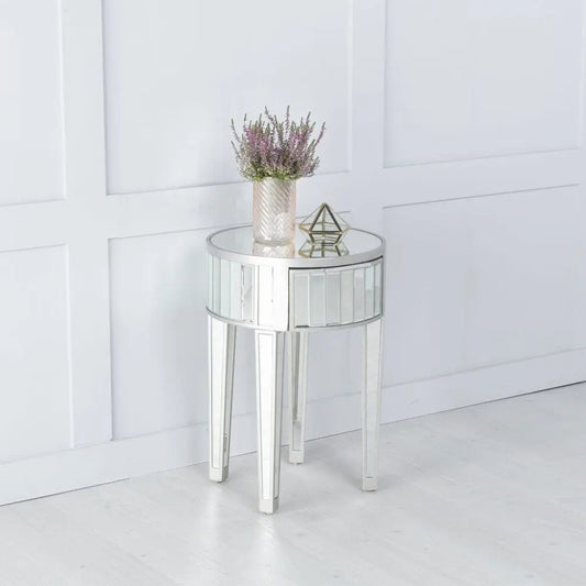 Round Mirrored Side Table VDMF543