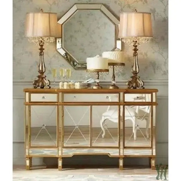 Mirrored Chest Of Drawer VDMF501 Venetian Design 100% Heart Made Products