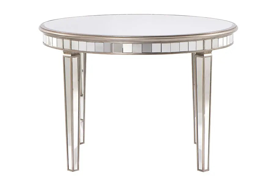 4 Seater Mirrored Dining Table VDMF516 (without chair) Venetian Design (The boutique factory) 100% Heart Made Products