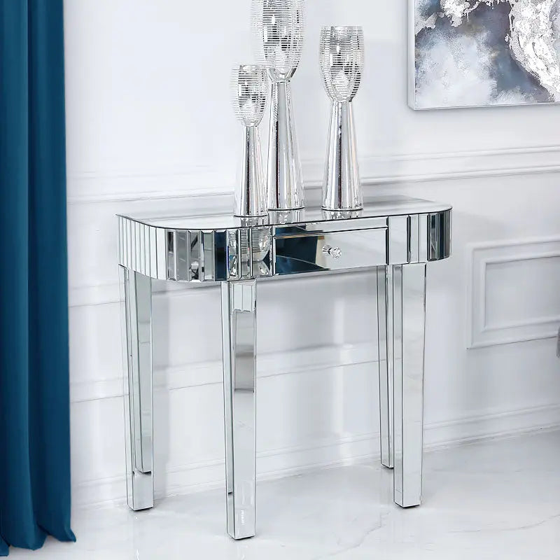 Mirrored Console with Single Drawer VDMF522 Venetian Design 100% Heart Made Products