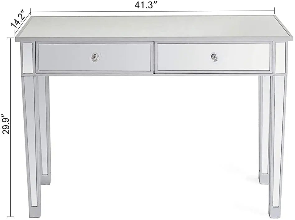 2 Drawer Mirrored Console VDMF525 Venetian Design 100% Heart Made Products