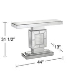 Medina 44" Wide Mosaic Mirrored Console Table VDMF529