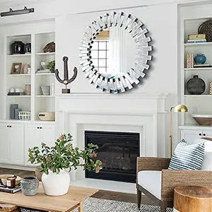 Mingling Slats Wall Mirror VDR-421 Venetian Design