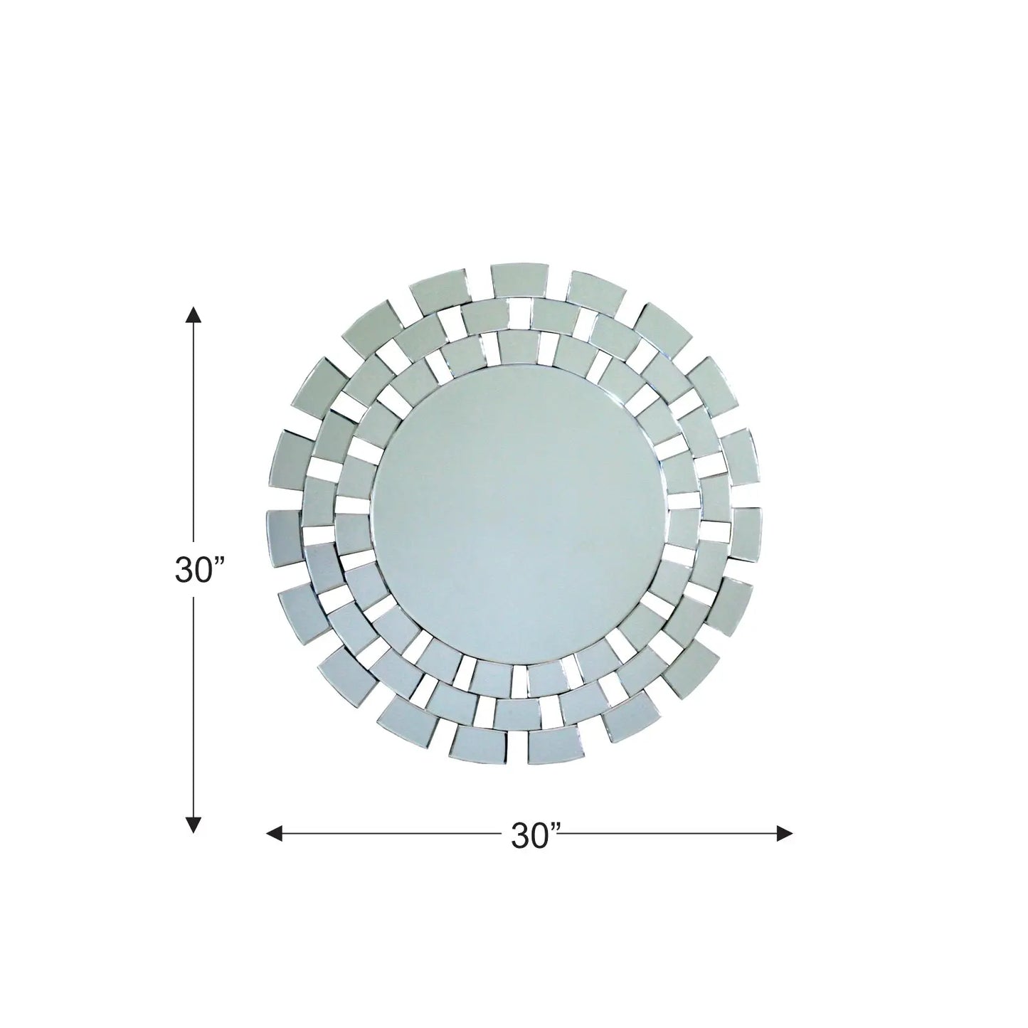 Round Bricks Wall Mirror VDR-471 Venetian Design