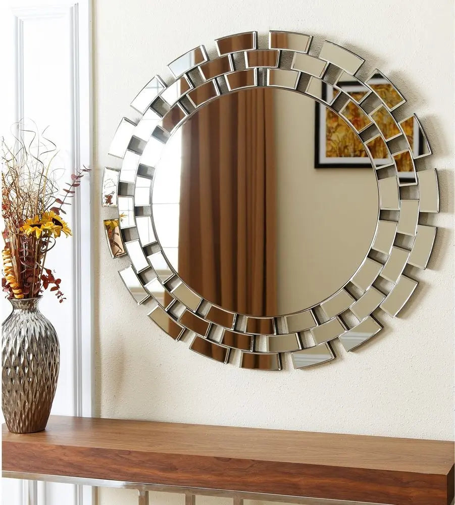 Round Bricks Wall Mirror VDR-471 Venetian Design