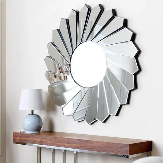 Kayden Modern Round Wall Mirror VDR-487 Venetian Design