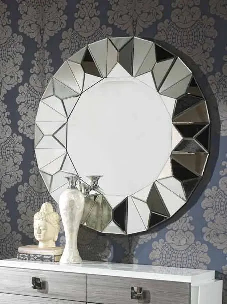 Solace Modern Round Wall Mirror VDR-492 Venetian Design