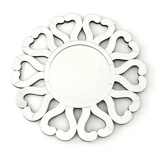 Heart Shape Round Wall Mirror VDR-513 Venetian Design