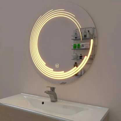 LED Eclipse Wall Mirror VDR-531 with Sensor and Defogger Venetian Design