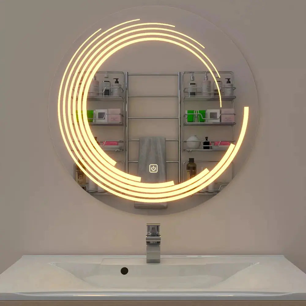 LED Eclipse Wall Mirror VDR-531 with Sensor and Defogger Venetian Design