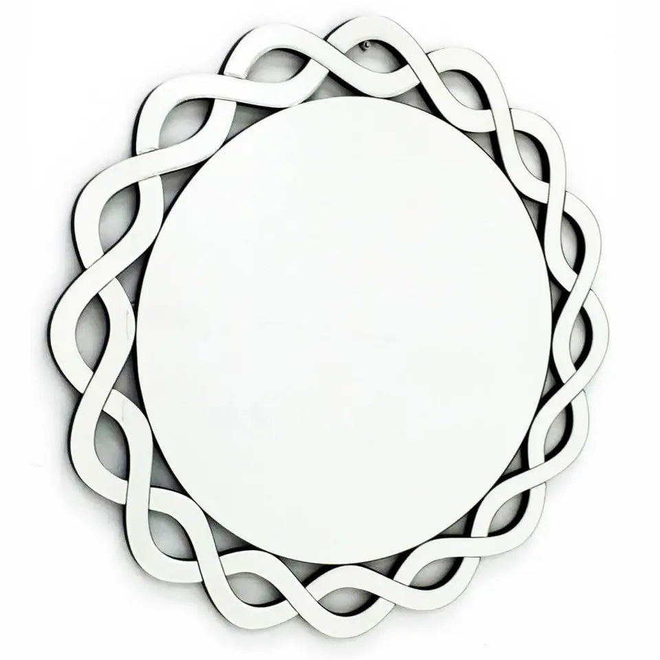 The Cumberland - Modern Round Framed Vanity Mirror VDR-535 Venetian Design