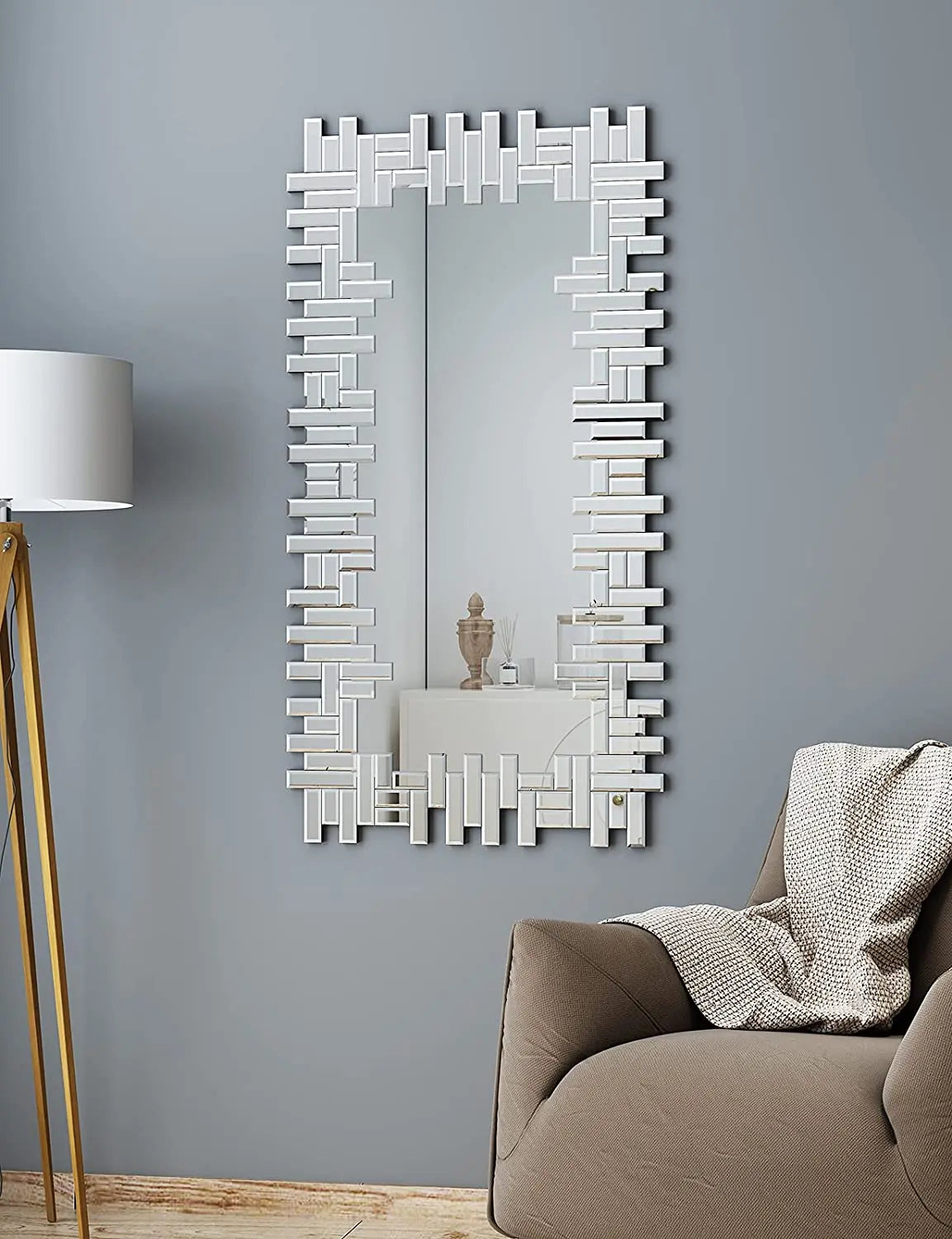 Rectangular Modern Wall Mirror VDR-660 Venetian Design